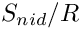 $ S_{nid}/R $